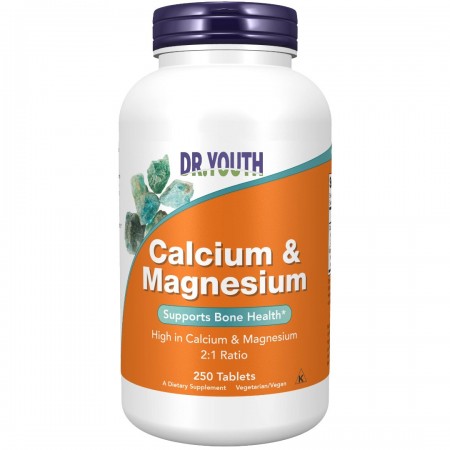 DR.YOUTH Calcium supplements foods supplements, calcium ratio, high potencies, supports bone health are necessary for children 6pcs