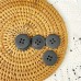 Gome Spot black patterned eyelets resin buttons four eyes buttons clothing accessories coat suit simple buttons 50pcs