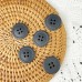 Gome Spot black patterned eyelets resin buttons four eyes buttons clothing accessories coat suit simple buttons 50pcs