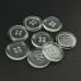 Lifesay Resin buttons four eyes fine edge transparent buttons women's work clothes clothes shirt sweater buttons 50pcs