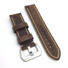 Ourelf Hand-made leather strap for the first layer adapts to A strap 49MM retro thick male leather.