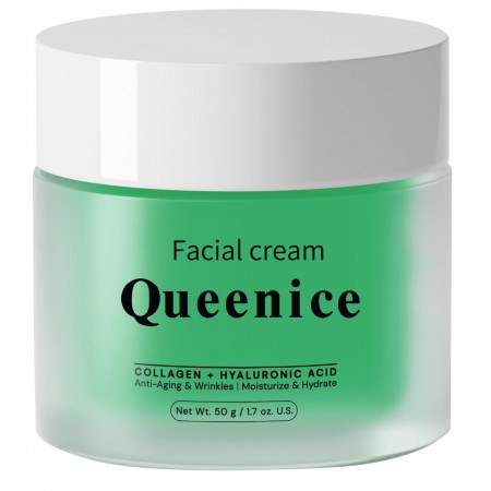 Queenice Facial cream Retinol Moisturizer Face Cream Anti-Wrinkles Anti Aging Collagen Cream Moisturizing Cream for Women & Men, Neck Wrinkles Reducer