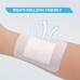 Young glaciers Medical plasters 50-Pack Self-Adhesive Bandage Patches - Breathable Non-woven Gauze Dressings with Flexible Transparent Borders, Skin-Friendly, Easy-to-Change, Suitable for All