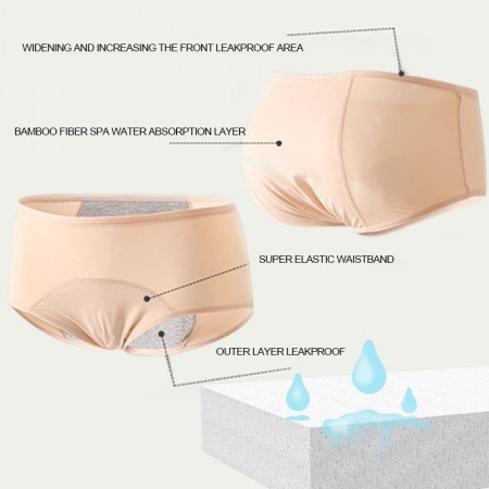 Axe shark Menstrual underwear 3pcs Leak Proof Menstrual Panties Physiological Pants Women Underwear Period Comfortable Waterproof Briefs