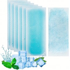 Treeking Cooling pads for first aid purposes 20pcs Cooling Patch, 8 Hours Fever Cooling Gel Pads, Hot Flash Blue Forehead Cold Cooling Sticker Sheets