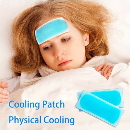 Magic earth Refreshing Adult Forehead Cooling Gel Patch For Fever, Fatigue - Mobile Phone Compatible 2pcs