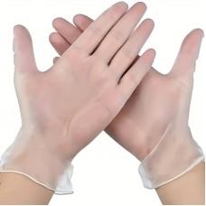 Hieagle Medical gloves Food Grade Disposable Gloves: Transparent, Protective, Latex, Boxed, Isolation, Thickened, Finger Cover - Lead-Free, Bpa-Free, Water-Resistant 20pcs