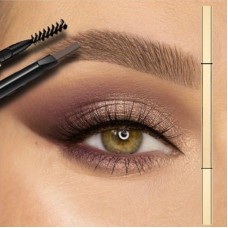 Girlspace Eyebrow pencils Waterproof & Sweatproof Triangle Eyebrow Pencil - Dual-Ended, Rotatable, Smooth Application with Built-in Brush for All Skin Types