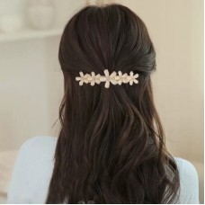 Wind Leaves Simple style elegant temperament retro spring clip headdress a word clip 2pcs