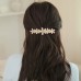 Wind Leaves Simple style elegant temperament retro spring clip headdress a word clip 2pcs