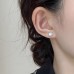 Seaday Pearl earrings commuter models natural freshwater baroque earrings 6-7mm through the body silver pin 4pcs