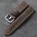 Timenote Handmade brown soft men's genuine leather strap 22mm wear-resistant high-grade head-layer cowhide bracelet