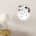 Okwish Wall clock mute cartoon cat clock living room home modern minimalist creative wall clock