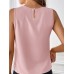 Yesrose Elegant Vests Sleeveless Tank Top for Women - Crew Neck, Solid Color, Polyester Blend, Machine Washable - Perfect for Spring & Summer M