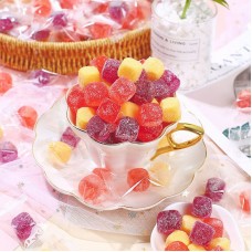 Kissmoon Sour Q Soft Candy Mix Gummy Candy Fruit Candy Kids Bulk Snacks 350g