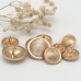 Thewe Simple upscale small perfume round hand-sewn metal buttons women's blouse shirt buttons sweater coat coat decorative buttons 20pcs