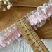 our day  Little Fragrance Double Layer Pink Stretch Lace Clothes Lace Accessories Decoration Handmade Lace