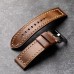 Seaday Hand-stitched and cowhide leather strap 20 22 24 26MM light brown vintage men's leather soft