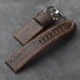 Timenote Handmade brown soft men's genuine leather strap 22mm wear-resistant high-grade head-layer cowhide bracelet