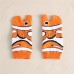 Oxryal Clownfish Design Two-Toe Split Socks - 1 Pair Pack, Cotton Blend (98% Cotton, 2% Polyester), Machine-Washable, Knit Fabric, Solid Color Comfort Fit Unisex Ankle Socks