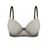 White tree Women's Plus Sports Bra, Plus Size Bow Decor Molded Cup Push Up Soft Underwire Bra XL