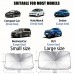 Yeself Automotive windshield shade screens Large Sun Blocking Windshield Cover - Premium RV Sun Shade for Truck, Heat Insulation, Side Blocking, and Snow Protection - Durable and Easy to Install