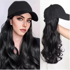 Gome Wig female duck tongue cap simulation long hair big wave one Europe and the United States fashion hat wig cap