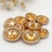 Thewe Simple upscale small perfume round hand-sewn metal buttons women's blouse shirt buttons sweater coat coat decorative buttons 20pcs