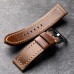 Seaday Hand-stitched and cowhide leather strap 20 22 24 26MM light brown vintage men's leather soft