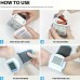 Ourearth Sphygmomanometers Compact Digital Wrist Blood Pressure Monitor Adjustable Wrist Cuff Automatic Memory With Carrying Case For Home Use 