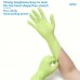 Onlystar Medical gloves Green, Powder-free Latex Touch Screen, Clean and Hygienic, Non-sterile Disposable Nitrile Gloves 20pcs