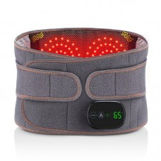 Agetree Neck Massager Wireless Lumbar Support Belt with Dual Infrared Heat & Vibration Massage - USB Rechargeable, Adjustable Temperature, Comfort Fit Neoprene Waist Brace for Pain Relief