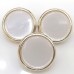 Pink Tiger Buttons cat's eye pearl accessories hand-stitched gold edge round small fragrant wind exquisite high-grade coat clothes buckle 4pcs