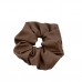 Sun Holiday Leather oversized big hair circle female new fall and winter advanced sense of high-end hair rope hair accessories