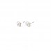 Seaday Pearl earrings commuter models natural freshwater baroque earrings 6-7mm through the body silver pin 4pcs