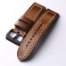 Seaday Hand-stitched and cowhide leather strap 20 22 24 26MM light brown vintage men's leather soft