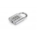 Uknow Pushbutton lock zinc alloy combination padlock luggage combination locks