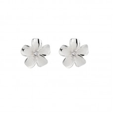 Ourelf Sterling Ear studs silver gardenia earrings female niche design sense flowers Mori girls summer ear earrings earrings 2pcs