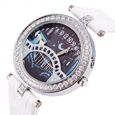 Meking Lover's Bridge Watch Diamonds Quartz Belt Women's Watch Poetic Lover's Bridge Fashion Watch