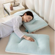 Mythoney Pillows 2PCS Luxury Hotel Quality Cooling Pillows, Advanced Bedding, 48x74cm, Filling Amount 700G, 3D Three-Dimensional Cool Bean Fiber Pillow Core Washable Cooling Bed Pillows For Sleeping, Home Bedroom, Hotel Travel, Medical Pillow