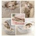 Sapdeland Pet cushions Classic Style Plush Pet Bed with Non-Slip Bottom - Washable Faux Fur Cat & Small Dog Nest, Anxiety Relief Round Cuddler for Indoor Pets, Polypropylene Material, Uncharged, Small Dog Bed