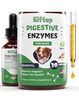 Giftop Enzyme preparations for veterinary purposes Digestive Enzymes for Dogs - Dog Digestive Enzymes - Supports a Healthy Digestive Tract & Much More - Dog Digestive Support - Dog Enzymes - Dog Enzymes Digestive - Dog Digestive Enzyme